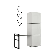 Mobile Portascarpe Akoni, Scarpiera 12 Paia, 109x39x149h cm Bianco