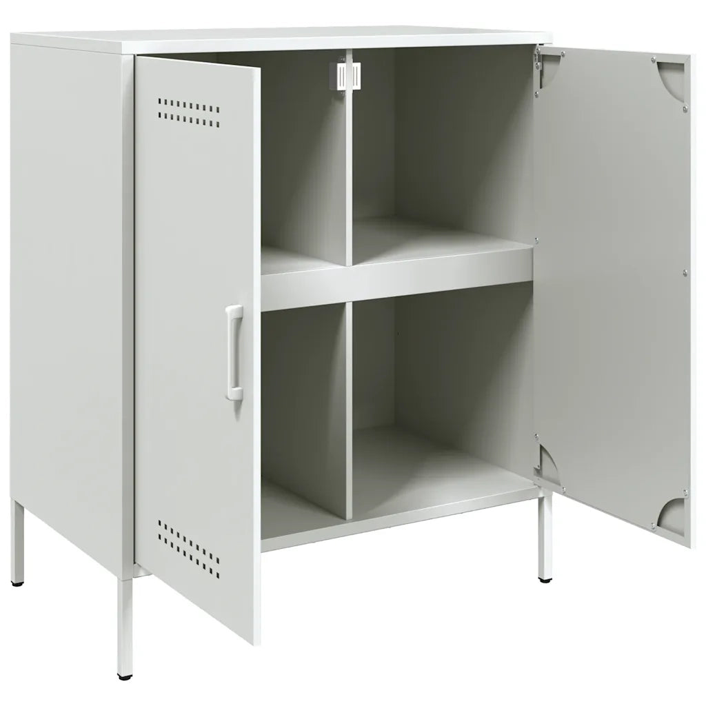 Credenza | Madia | Buffet da pranzo | Armadio da pranzo Bianca 68x39x79 cm in Acciaio