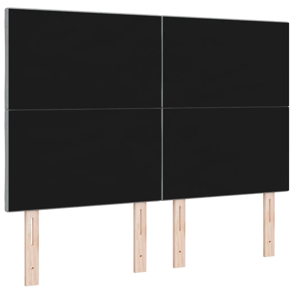 Testiera LED Grigio chiaro 144 cm Tessuto 3338514