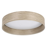 Plafoniera Contemporanea Luppineria Acciaio Sabbia Luce Led Integrato 20W