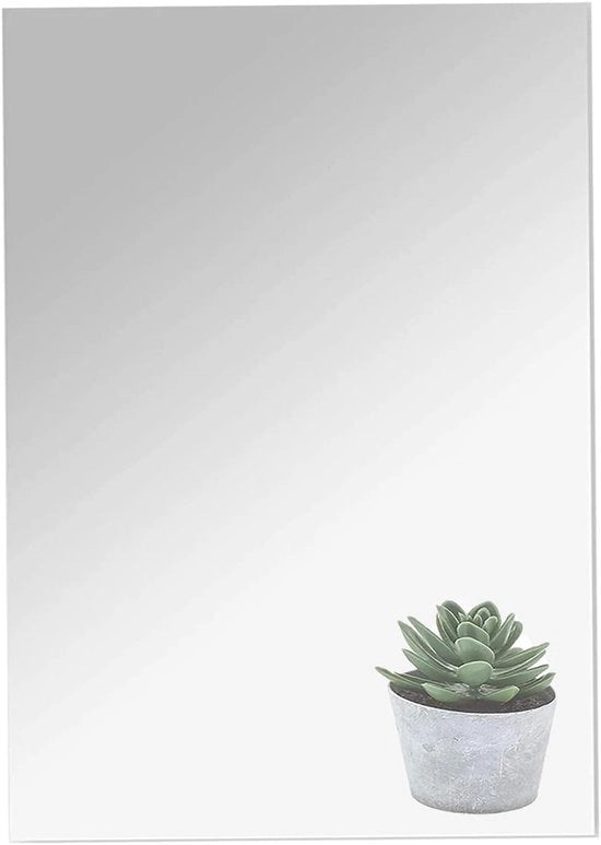 Specchio Acrilico - HD Spiegelwand - Senza Cornice - Grande Specchio - Tessere Spiegel Flessibili - Decorazione per Parete (40 x 30 cm)