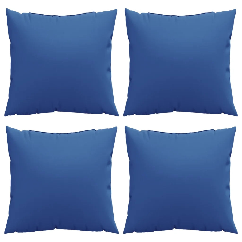 Cuscini per Divano 4 pz Blu Reale 50x50 cm in Tessuto