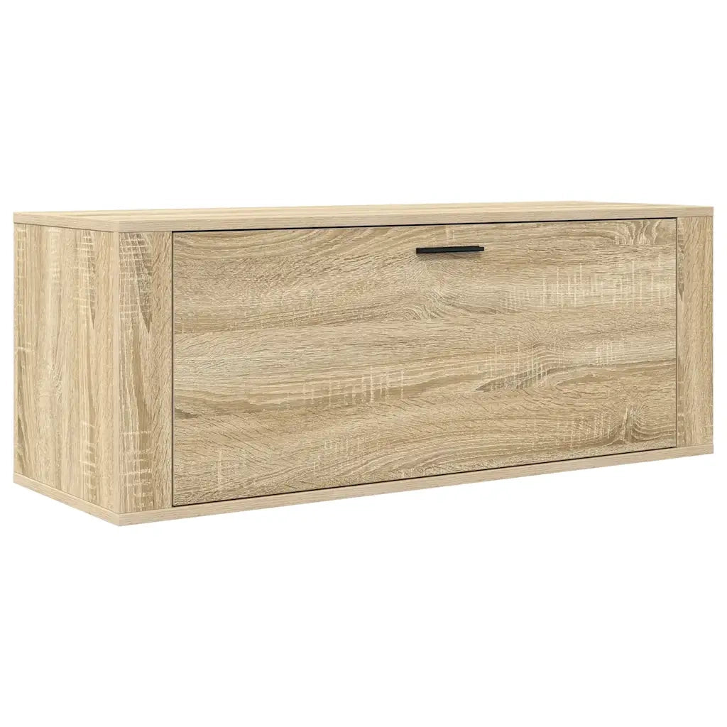 Scarpiera a Muro Rovere Sonoma 100x35x38cm in Legno Multistrato 821023
