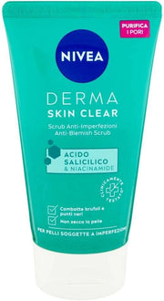 NIVEA DERMA SKIN CLEAR SCRUB VISO 50ML CON ACIDO SALICICLICO E NIACINAMIDE