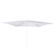 Ombrellone da Giardino con Palo Centrale in Alluminio Antivento Colore: Bianco, Formato: 3 x 3 m