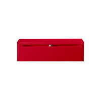 Mensola da Parete 1 Cassetto 45x13,4x20 cm in Fibra di Legno Lego Rosso