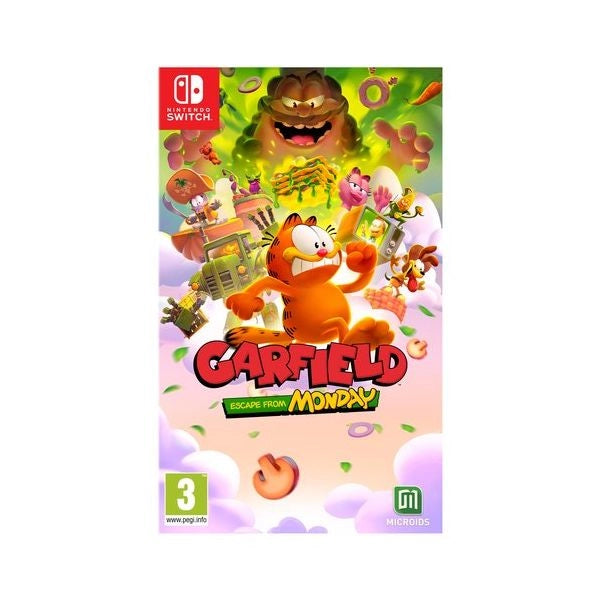 Videogioco microids 1204458 switch garfield escape from monday