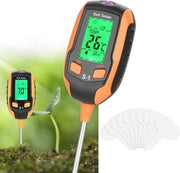Multifunzione per il controllo dell'umidità del terreno per piante - indicatore di pH, temperatura e livello di acqua