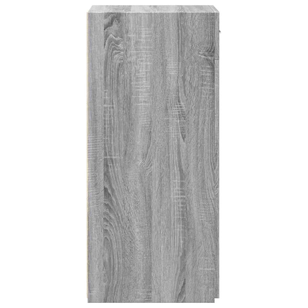 Credenza buffet cassettiera mobile contenitore organizer cucina soggiorno soggiorno Sonoma 45 x 42,5 x 93 cm derivati ​​del legno grigio 02_0036369