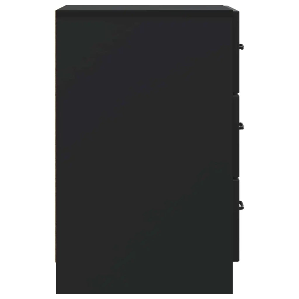 Armadio da Notte Nero 43 x 41 x 63,5 cm Legno ingegnerizzato 895706