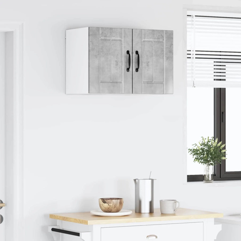Pensile da cucina | Armadietto a muro LUCCA 2 pz Grigio Cemento 30 x 31 x 40 cm