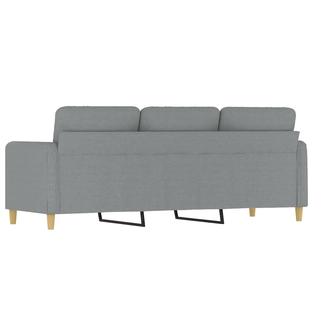 Divano | Divano da soggiorno | Sofa a 3 Posti Grigio Chiaro 180 cm in Tessuto