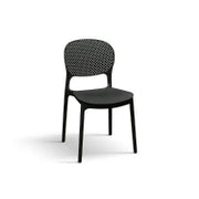 PAZZO DESIGN Sedia Anita Nero set da 4 sedie in Polipropilene