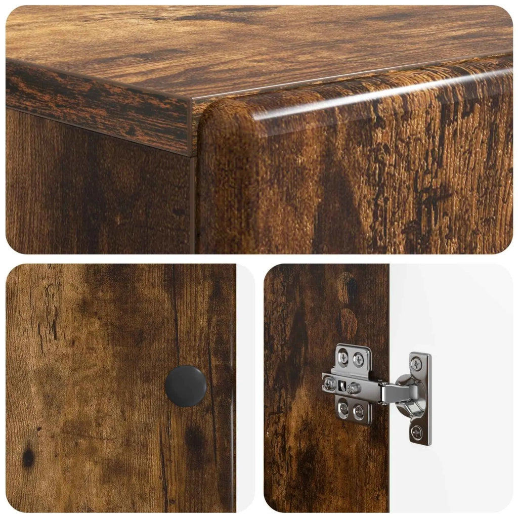 Mobiletto da Bagno BREDA Rovere Fumo 59,5 x 31 x 80 cm 897500