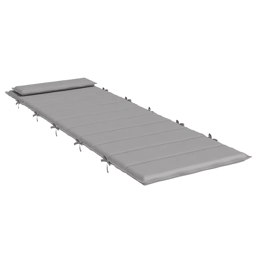 Cuscino per Lettino Grigio 180x60x4 cm in Tessuto Oxford 361853