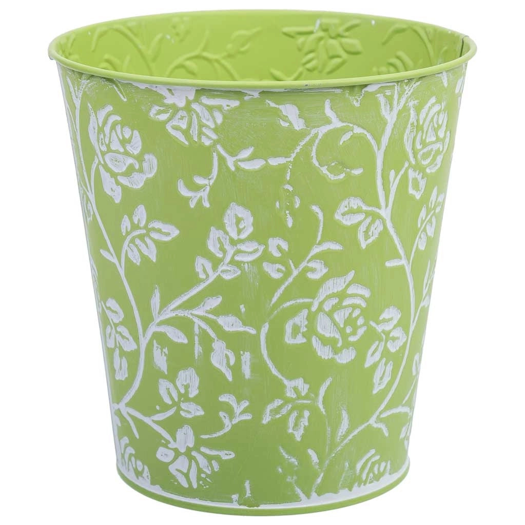 Secchio in metallo verde D14x14,5h cm B10