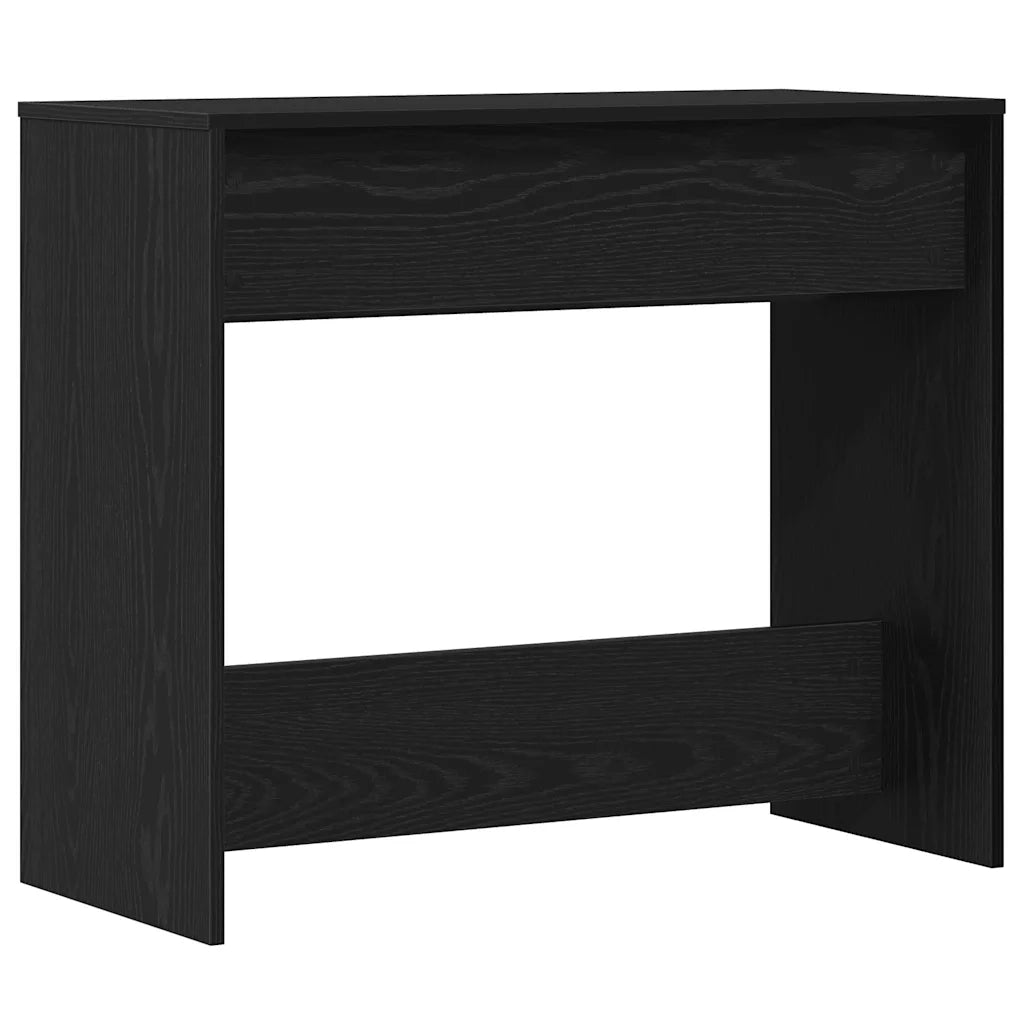 Tavolino Consolle | Tavolo d'Ingresso Rovere Nero 89x41x76,5cm Legno Multistrato