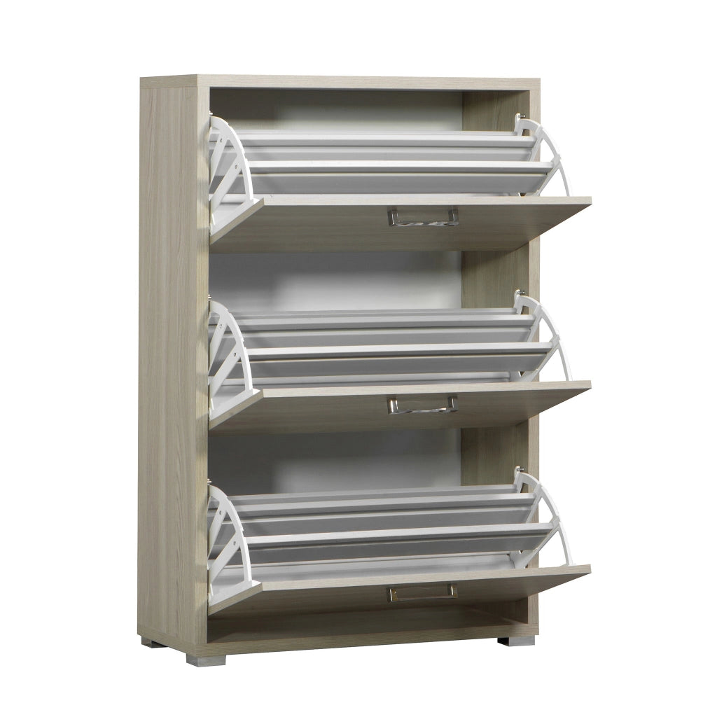 Scarpiera 3 ante a ribalta in Legno Composito cm 75 3x33x115 7 - WILLIS
