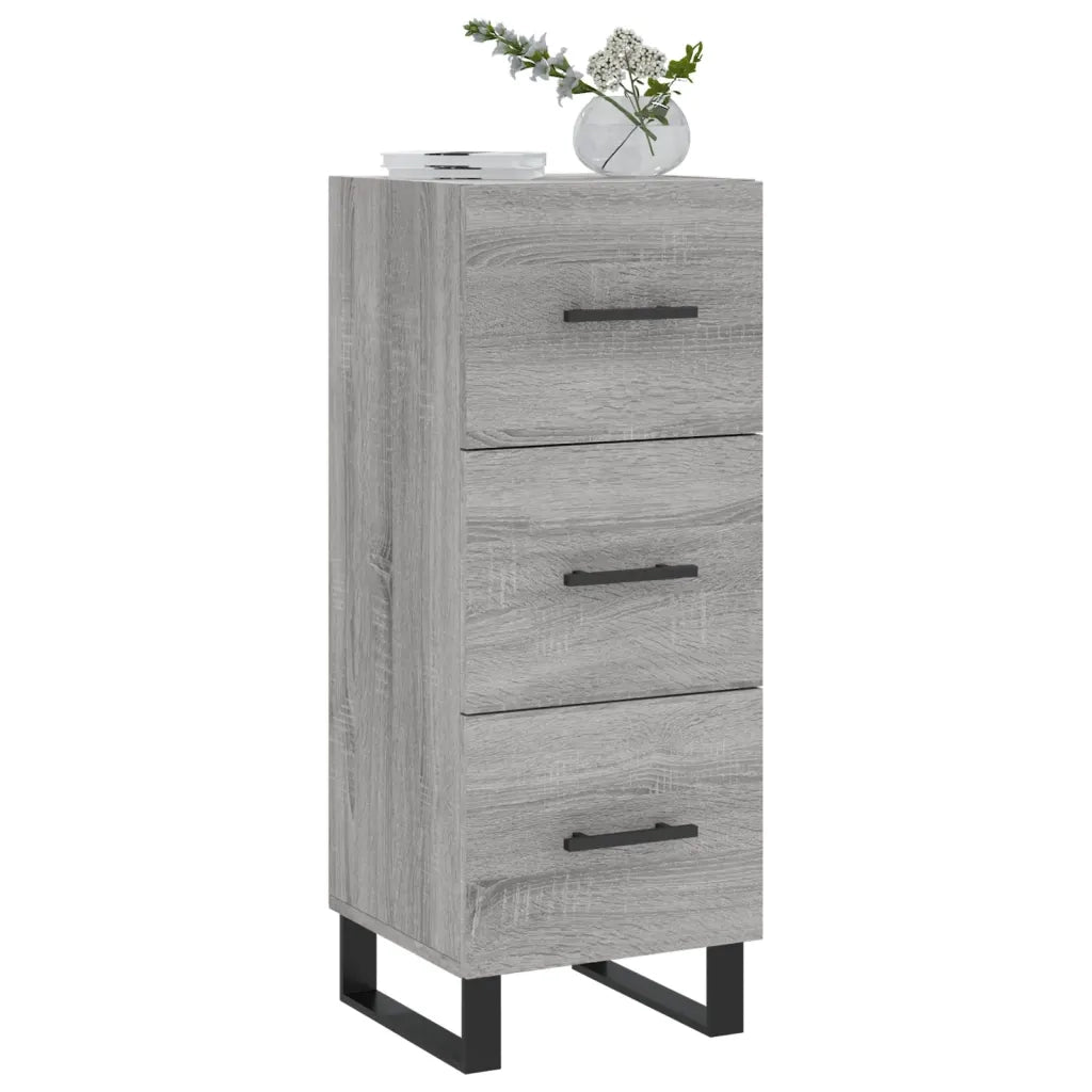 Credenza-Buffet-Armadio da cucina Grigio Sonoma 34,5x34x90 cm in Legno Multistrato 342218