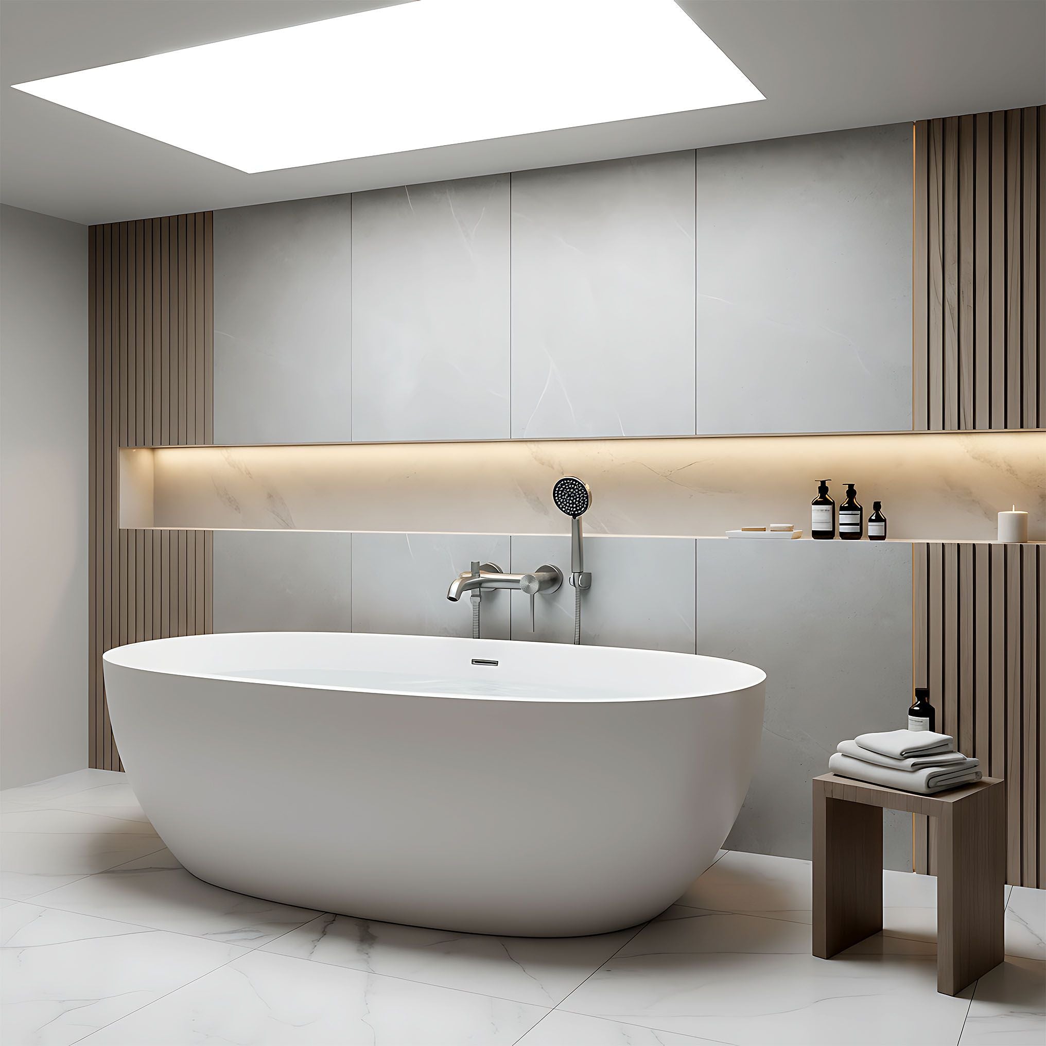 Rubinetto Da Vasca Rea Foster Nickel Brush