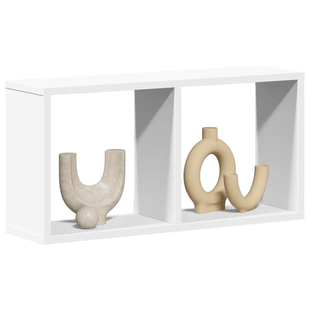 Mobile a Parete 60x16x30 cm Bianco in Legno Multistrato 854877