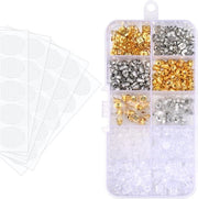 Set di 10 Stili Orecchini a Goccia e 5 Strisce Orecchini per Orecchini Divisi - Sostegno Orecchio in Silicone morbido e trasparente per donne - Accessori per gioielli DIY