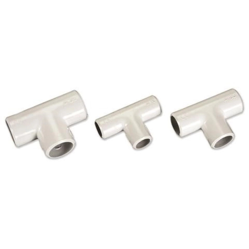 Raccordo A T Ispezione Diametro 16 Grigio Set 5 Pezzi - Electraline