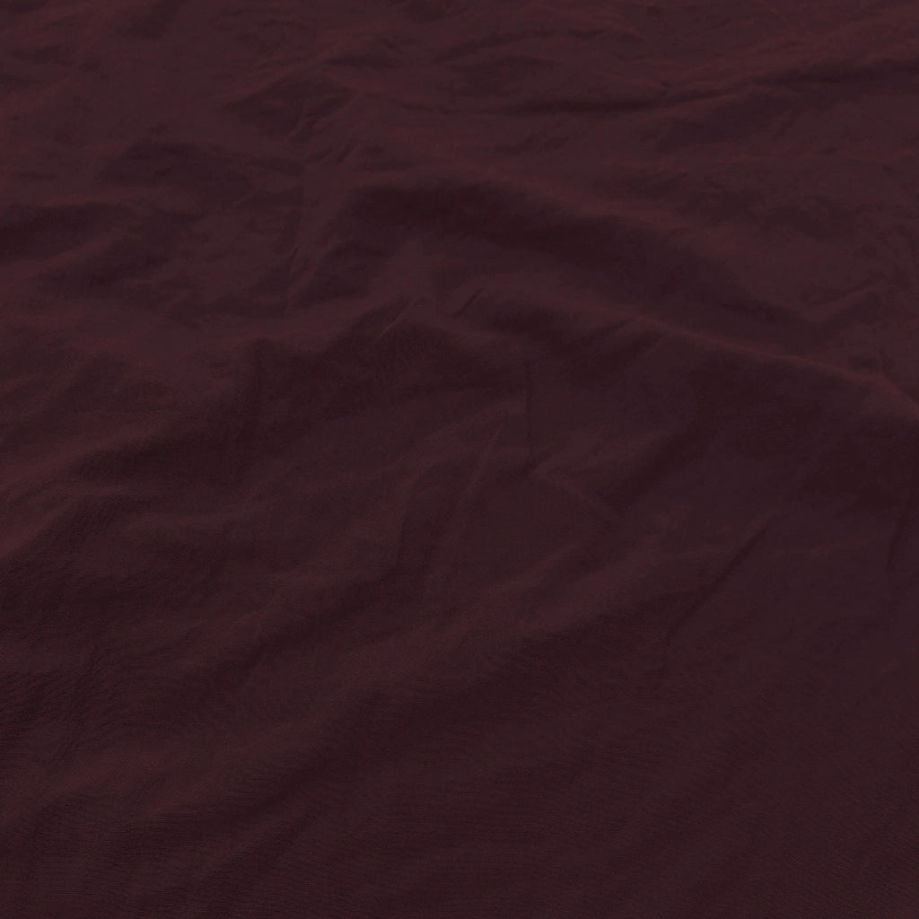 Set Lenzuola Matrimoniale Sopra Sotto e 2 Federe Linea Water Washed Bordeaux