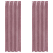 Tende Oscuranti | Tende Blackout 2 pz Rosa scuro 140 x 260 cm Velluto