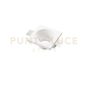 INCASSO ENTITY BIANCO QUADRATO 1 LUCE ATTACCO GU10 12X12X5,4CM IN GESSO VERNICIABILE CON POSSIBILITA' DI GHIERA ACQUISTABILE SEPARATAMENTE