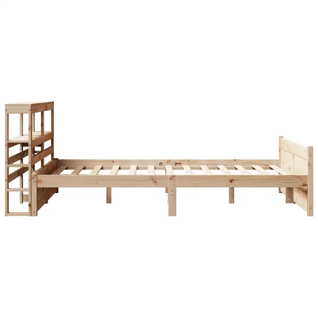 Giroletto con Testiera 140x200 cm in Legno Massello di Pino 3306021