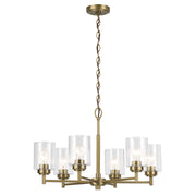 Lampadario WINSLOW ottone 6xE27 vetro bolle Kichler