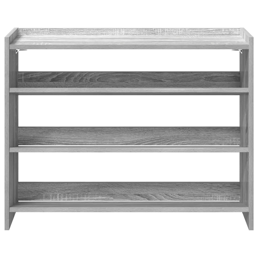Scarpiera Grigio Sonoma 80x25x62 cm in Legno Multistrato 859919