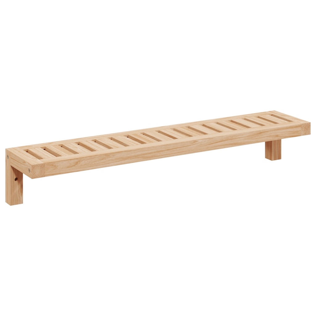 Rete da Parete 62x10x12,5 cm in Legno Massello Noce