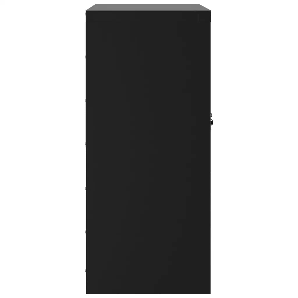 Armadio Classificatore Nero 79x40x90 cm in Acciaio