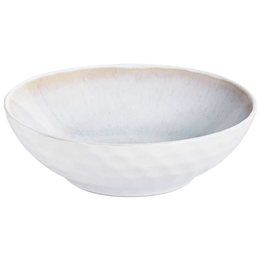 Set di 8 piatti fondi ingres  caolino fatto a mano finitura smalto reattivo Grigio chiaro Cucina Sala da pranzo