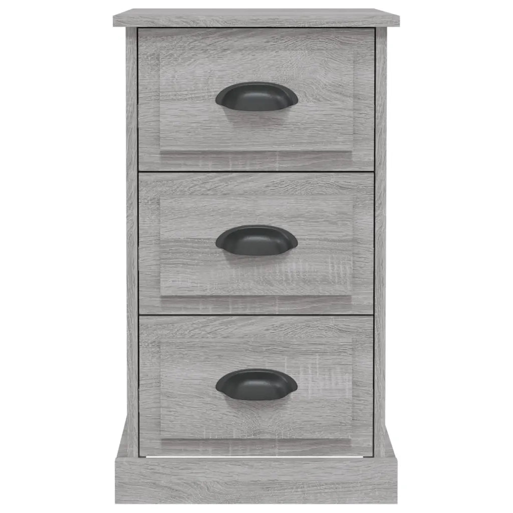 Comodino Grigio Sonoma 39x39x67 cm in Legno Multistrato 816166