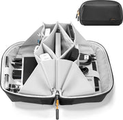 Organizzatore per accessori laptop e gadget, per dischi rigidi, stick USB e schede SD, impermeabile e viaggiabile (nero)