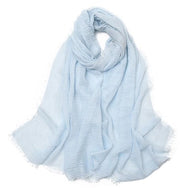 Sciarpa e stola in cotone e lino - 90 x 175 cm - colore arancione scuro - per ogni occasione - primavera, estate, autunno, inverno
