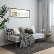 Telaio Divano Letto-Struttura Sofa Letto Bianco in Metallo 90x200 cm 492741