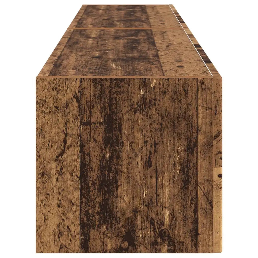 Mobile TV da parete 2 pz-Set di 2 Mobile TV a Muro-Credenza TV Legno vecchio 60 x 31 x 29.5 cm 852267