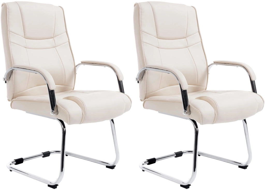 Set di 2 sedie Attila crema