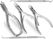 Set di pedicure con pinzetta e strumenti per cura dei piedi
