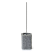 Scopino WC d’appoggio con ciuffo in setole in resina e sabbia AR33 Gedy serie ARIES Grigio
