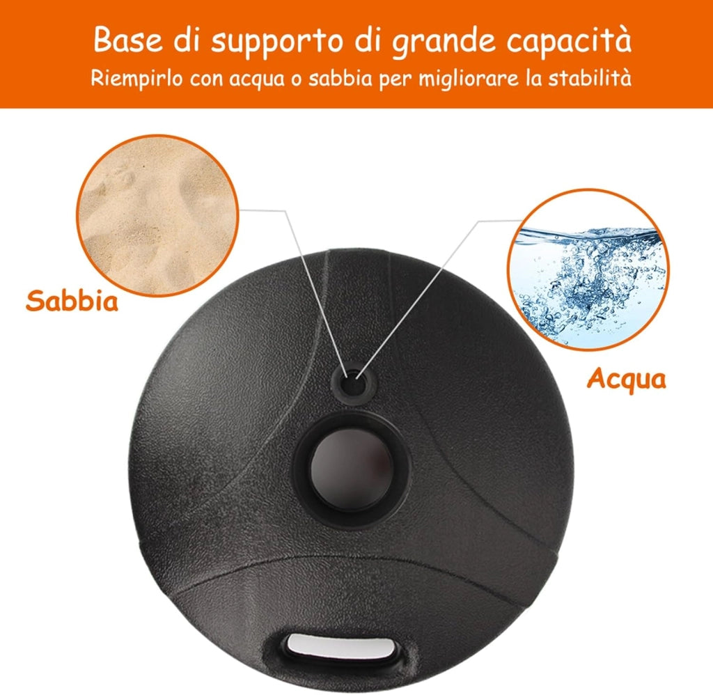 Sacco da Boxe per Bambini Altezza Regolabile, Punching Ball per Bambini con Guantoni, Palla di Pugilato da Terra con Base Stabile Riempibile con Acqua o Sabbia