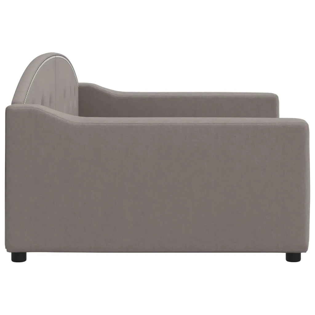 Letto da Giorno Tortora 100x200 cm in Tessuto