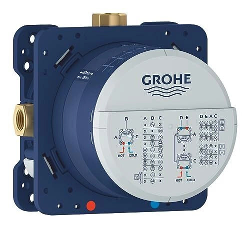 Grohe 35604000 Rapido SmartBox Corpo da Incasso Universale 3 Uscite 2 Ingressi 1-2'' Profondita' 75 105 mm