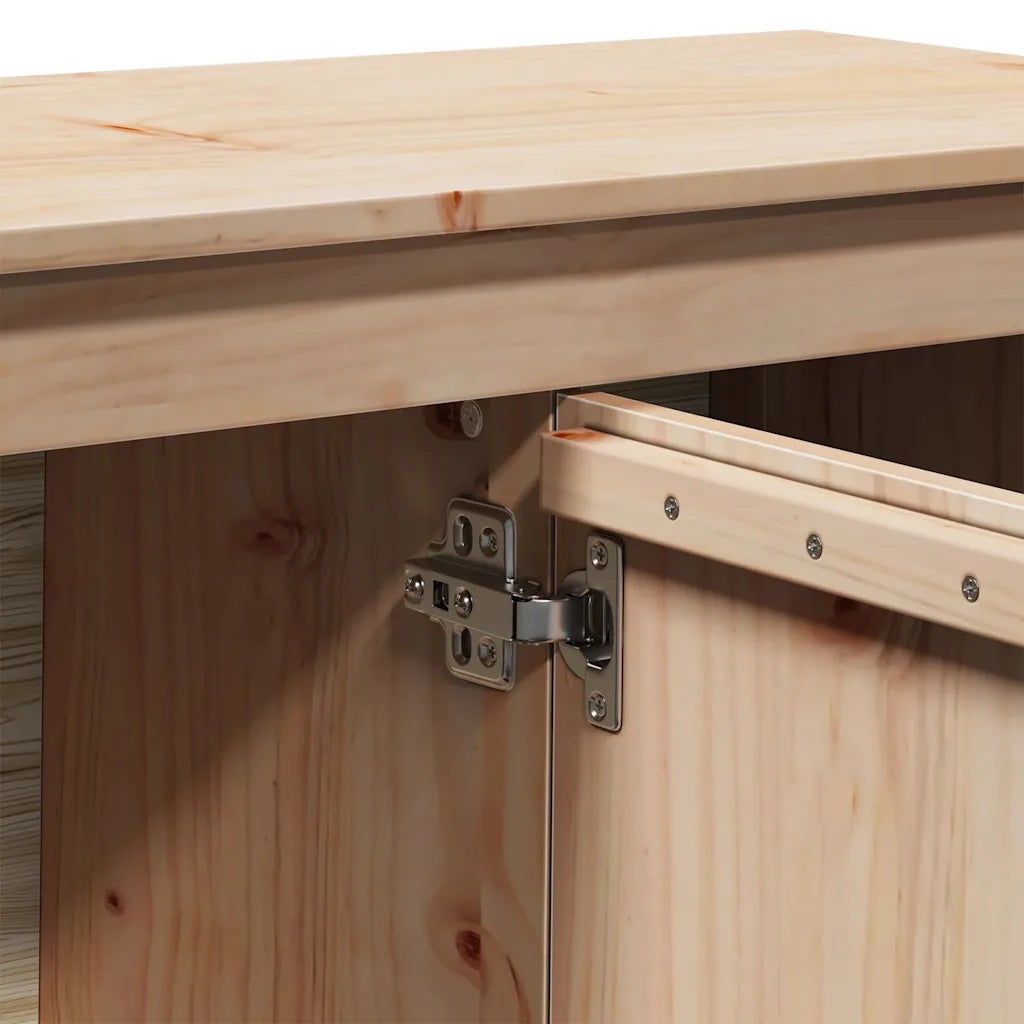 Mobile Porta TV 103x36,5x52 cm in Legno Massello di Pino cod mxl 7516