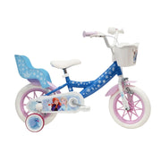 FROZEN 12, bicicletta per bambini, adatta a bambini tra i 3 e i 5 anni, per altezza tra 85 e 105 cm, cestino e portabamb