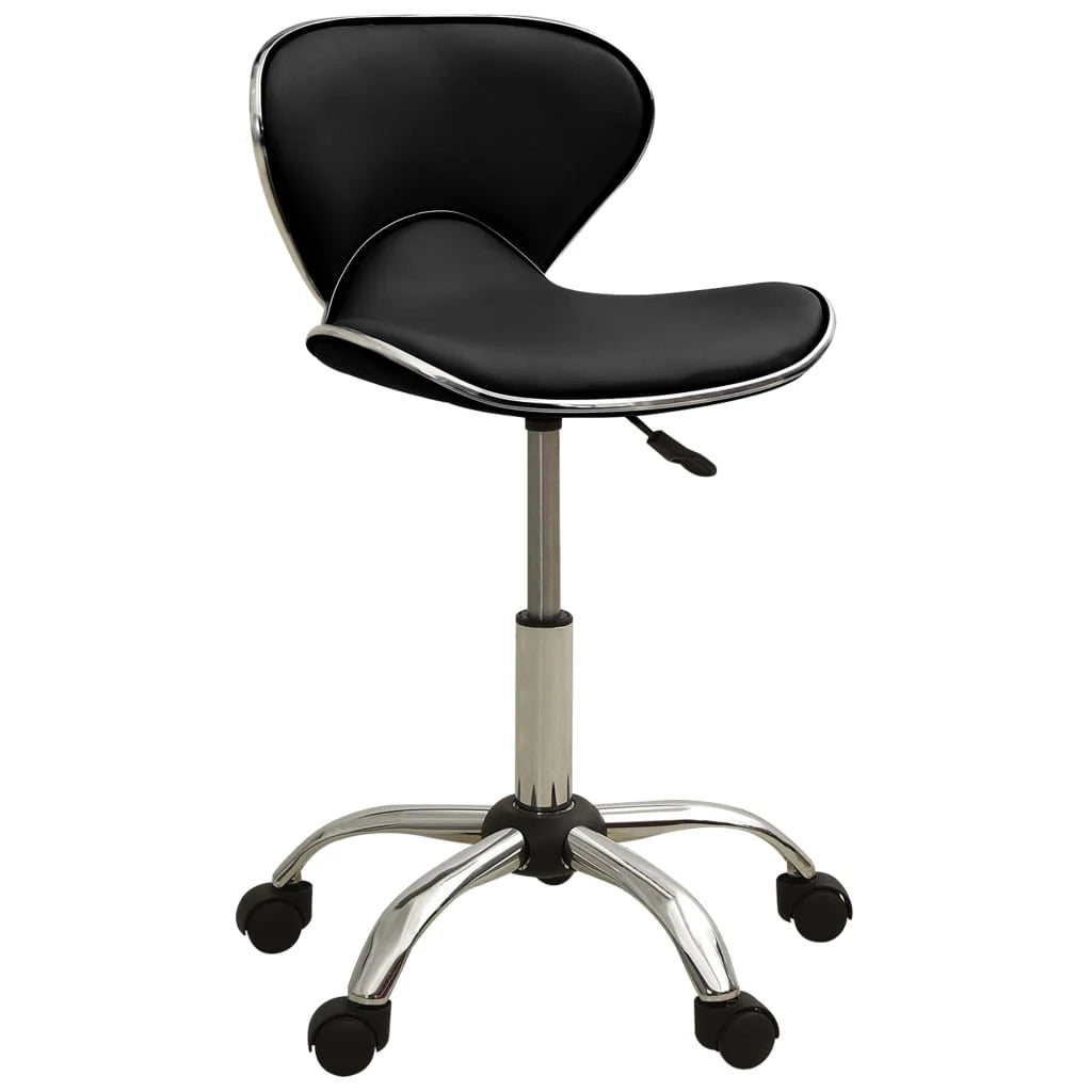 Sedia da ufficio/sedia da studio/sedia per computer in similpelle nera 02_0024041